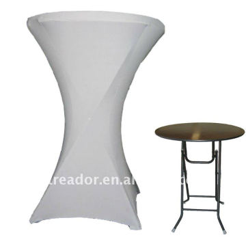 70x110cm blanc personnalisé Polyester Plastic Plastic Spandex Table Cover Wedding